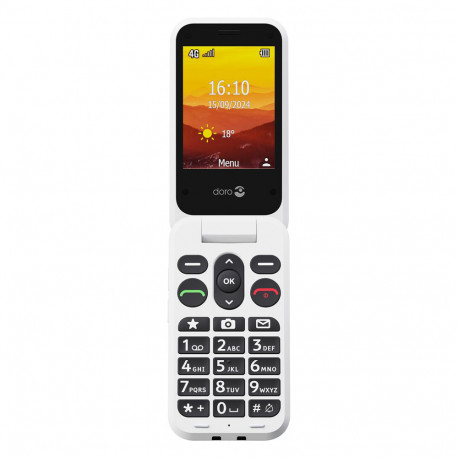 Doro Leva L30 (Clapet - 4G - Socle de charge) Rouge / Blanc