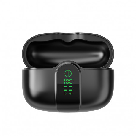 Blackview AirBuds 15 (Bluetooth 6.0 - Pantalla de visualización - Reducción de ruido) Negro