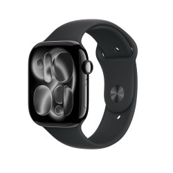 Apple Watch Series 11 (GPS - 46mm - Bracelet Sport S/M) Noir