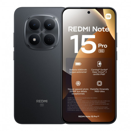Xiaomi Redmi Note 15 Pro 4G (6.83'' - 8GB, 256GB ROM) Black