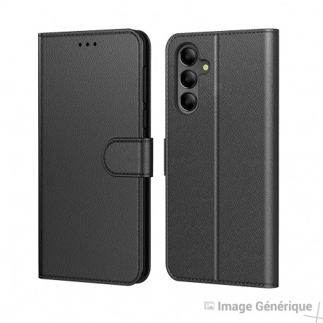 Étui à Rabat Similicuir für Samsung Galaxy A17 (Schwarz) - Kompatibel - Bulk