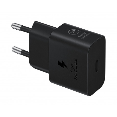 Samsung EP-T2510EBE - Adattatore di Alimentazione USB Type C (25W, Ricarica Veloce, Nero) - Originale, Bulk