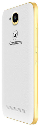 Konrow Easy Touch - Smartphone Android 7.0 Nougat - Ecran 5'' - Double Sim -  8Go, 1Go RAM - Or