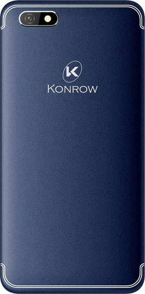 Konrow Easy Feel - Smartphone Android - 4G - Ecran 5'' - Double Sim - 16Go, 1Go RAM - Bleu