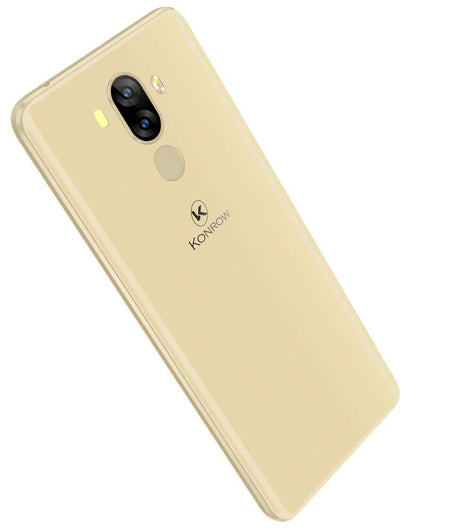 Konrow Sky - Smartphone Android - 4G - Pantalla de 5,5'' - Dual SIM - 16 GB, 2 GB de RAM - Dorado