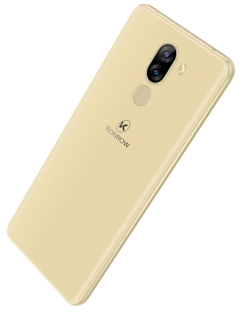 Konrow Sky - Smartphone Android - 4G - Écran 5.5'' - Double Sim - 16Go, 2Go RAM - Or