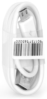 Câble Data Micro USB - 1m - Blanc (Compatible Android, En Vrac)