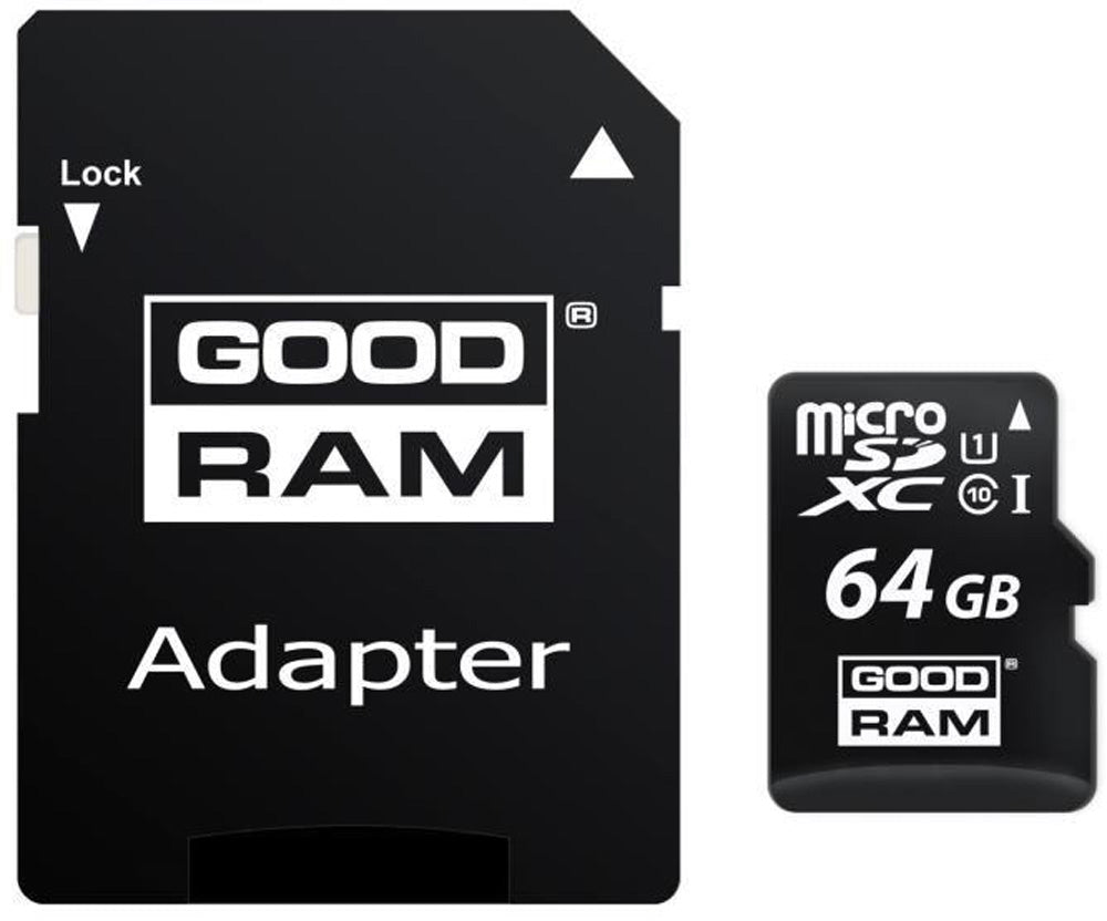 GoodRAM 64 GB Speicherkarte (mit SD-Kartenadapter)