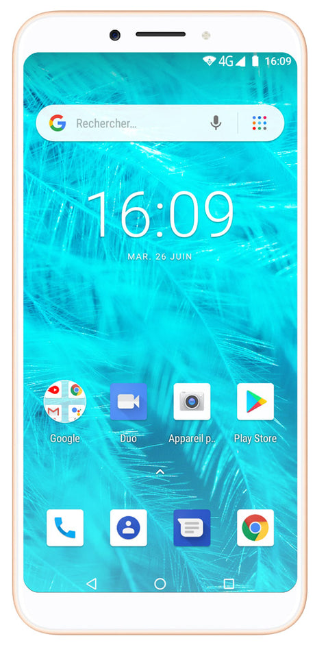 Konrow Sky Lite - Android-smartphone - 4G - 5,45'' scherm - Dual SIM - 16 GB, 1 GB RAM - goud