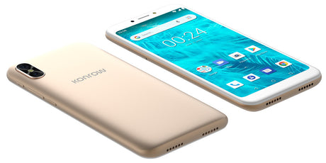 Konrow Sky Lite - Android-smartphone - 4G - 5,45'' scherm - Dual SIM - 16 GB, 1 GB RAM - goud