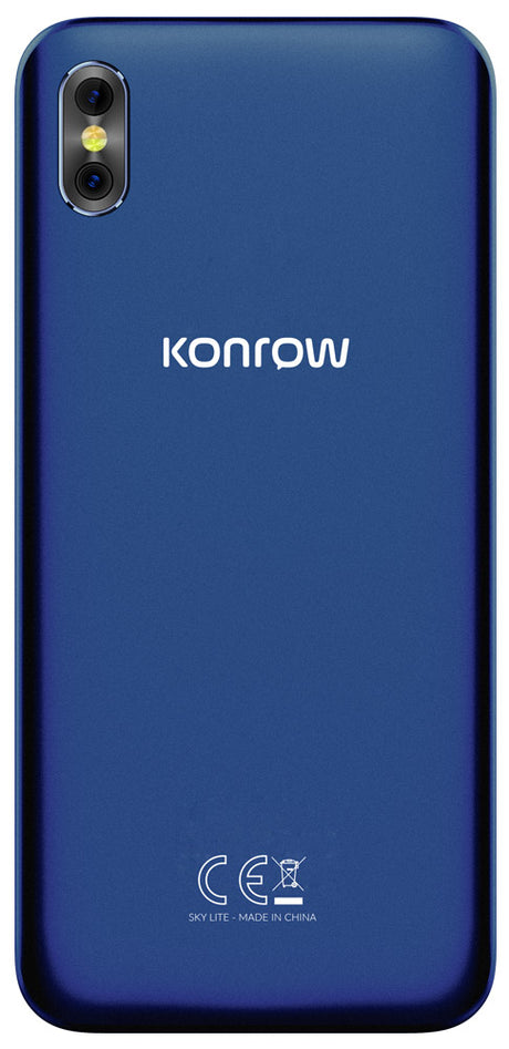 Konrow Sky Lite - Android-smartphone - 4G - 5,45''-scherm - Dual SIM - 16 GB, 1 GB RAM - blauw
