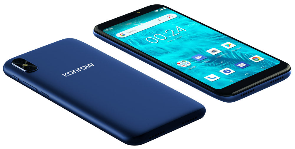 Konrow Sky Lite - Smartphone Android - 4G - Écran 5.45'' - Double Sim - 16Go, 1Go RAM - Bleu