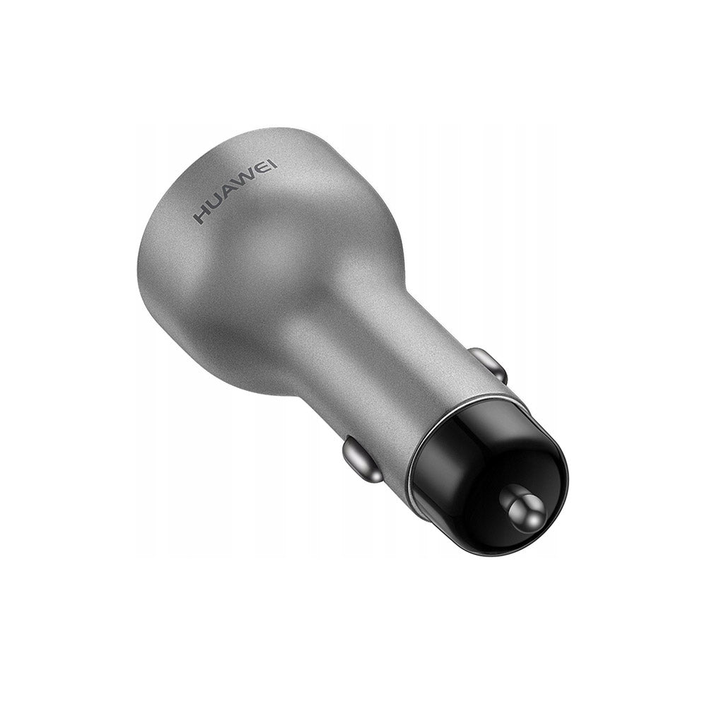 Huawei AP38 - Caricabatterie da auto completo, adattatore per ricarica rapida con 2 porte USB - 2 A/5 A - Grigio (confezione originale)