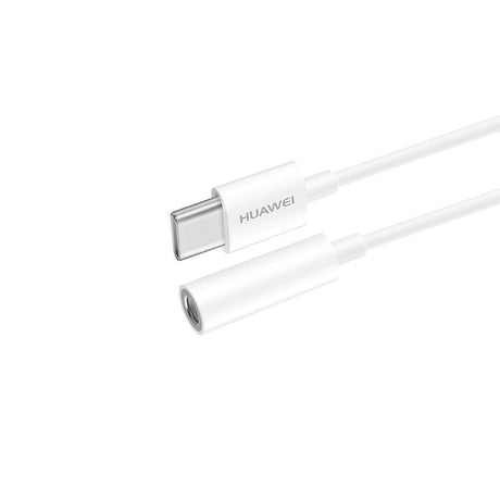 Huawei CM20 - Originele USB Type-C-naar-3,5mm-jackadapter - Wit (originele verpakking)