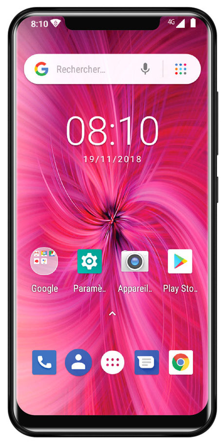 Konrow Easy 62 - Android 8.1 - 4G - Schermo 6.2'' - Dual SIM - 16 GB, 1 GB RAM - Nero