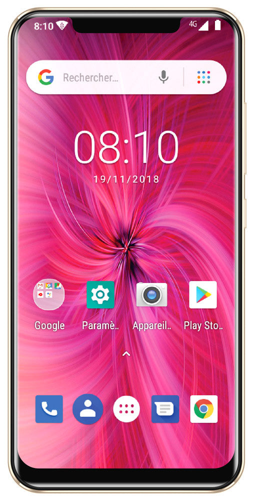Konrow Easy 62 - Android 8.1 - 4G - Écran 6.2'' - Double Sim - 16Go, 1Go RAM - Or