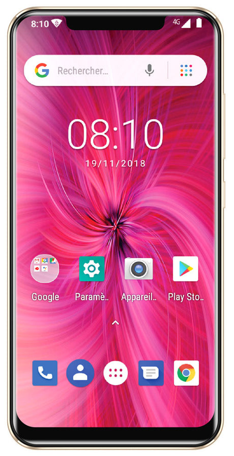 Konrow Easy 62 - Android 8.1 - 4G - Écran 6.2'' - Double Sim - 16Go, 1Go RAM - Or