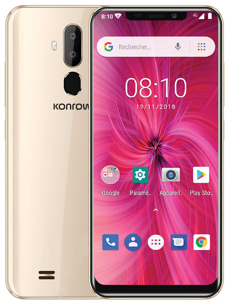 Konrow Easy 62 - Android 8.1 - 4G - Écran 6.2'' - Double Sim - 16Go, 1Go RAM - Or