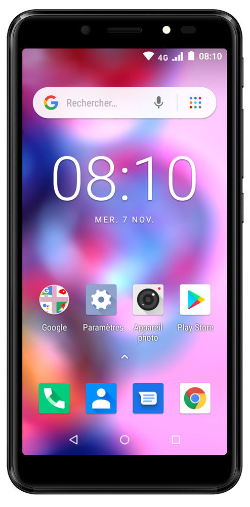 Konrow Easy 55 - Android 8.1 - 4G - Schermo 5.34'' - Dual SIM - 8 GB, 1 GB RAM - Nero