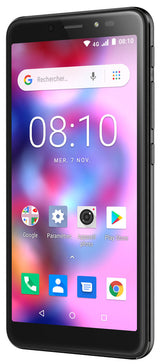 Konrow Easy 55 - Android 8.1 - 4G - Schermo 5.34'' - Dual SIM - 8 GB, 1 GB RAM - Nero