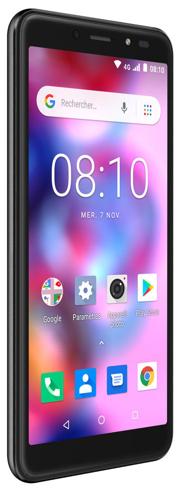 Konrow Easy 55 - Android 8.1 - 4G - scherm 5.34'' - Dual SIM - 8 GB, 1 GB RAM - zwart