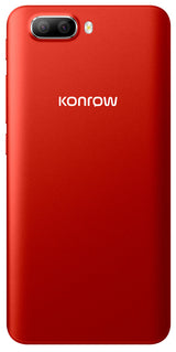 Konrow Easy 55 - Android 8.1 - 4G - Écran 5.34'' - Double Sim - 8Go, 1Go RAM - Rouge