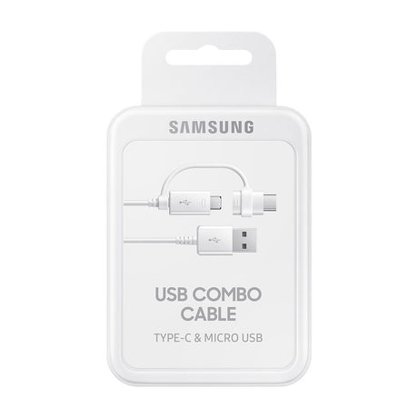 Samsung EP-DG930DWEGWW - Cavo combo Micro USB e Type-C - 1.5 m - Bianco (blister)