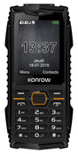 Konrow Stone Plus - Teléfono resistente certificado IP68 - 2.4'' - Doble SIM - Negro