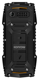 Konrow Stone Plus - Teléfono resistente certificado IP68 - 2.4'' - Doble SIM - Negro