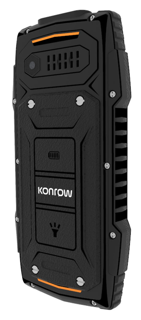 Konrow Stone Plus - Téléphone Antichoc Certifié IP68 - 2.4'' - Double Sim - Noir