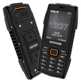 Konrow Stone Plus - Teléfono resistente certificado IP68 - 2.4'' - Doble SIM - Negro