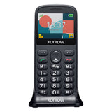 Konrow Senior 231 - Schermo 2.31'' - Dual SIM - Nero (dock di ricarica incluso)
