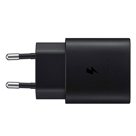 Samsung EP-TA800EB - Alimentatore USB Type C (25 W, ricarica rapida, Nero) - Originale, bulk