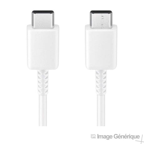Samsung EP-DG977BWE - Câble USB Type-C Vers USB Type-C - 1m - Blanc (En Vrac)