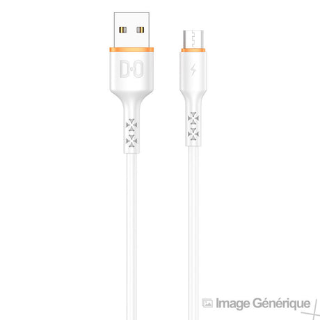 Micro-USB-datakabel naar USB - 1 m - wit - (compatibel, blister)