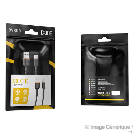 Cavo dati Type-C a USB - 1 m - Nero (Compatibile Android, sfuso)