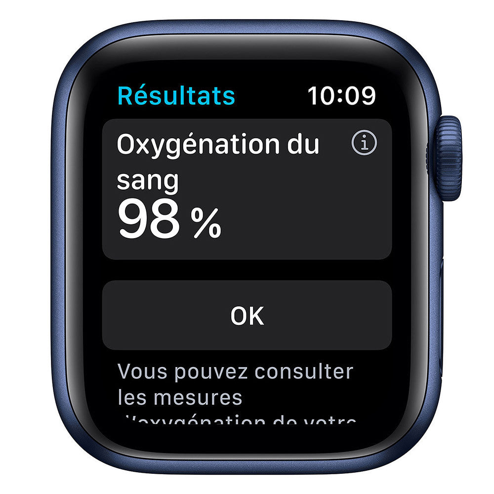 Apple Watch Serie 6 Blue (40mm, Sport Band GPS) Cinturino blu