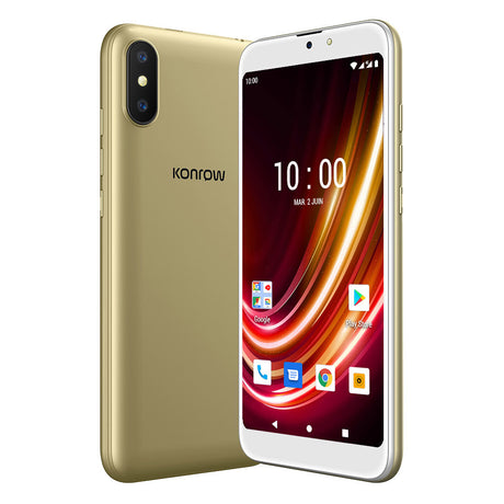 Konrow Easy S55P2021 (Dual SIM - 4G - Schermo 5.45'' - 16 GB, 1 GB RAM) Oro