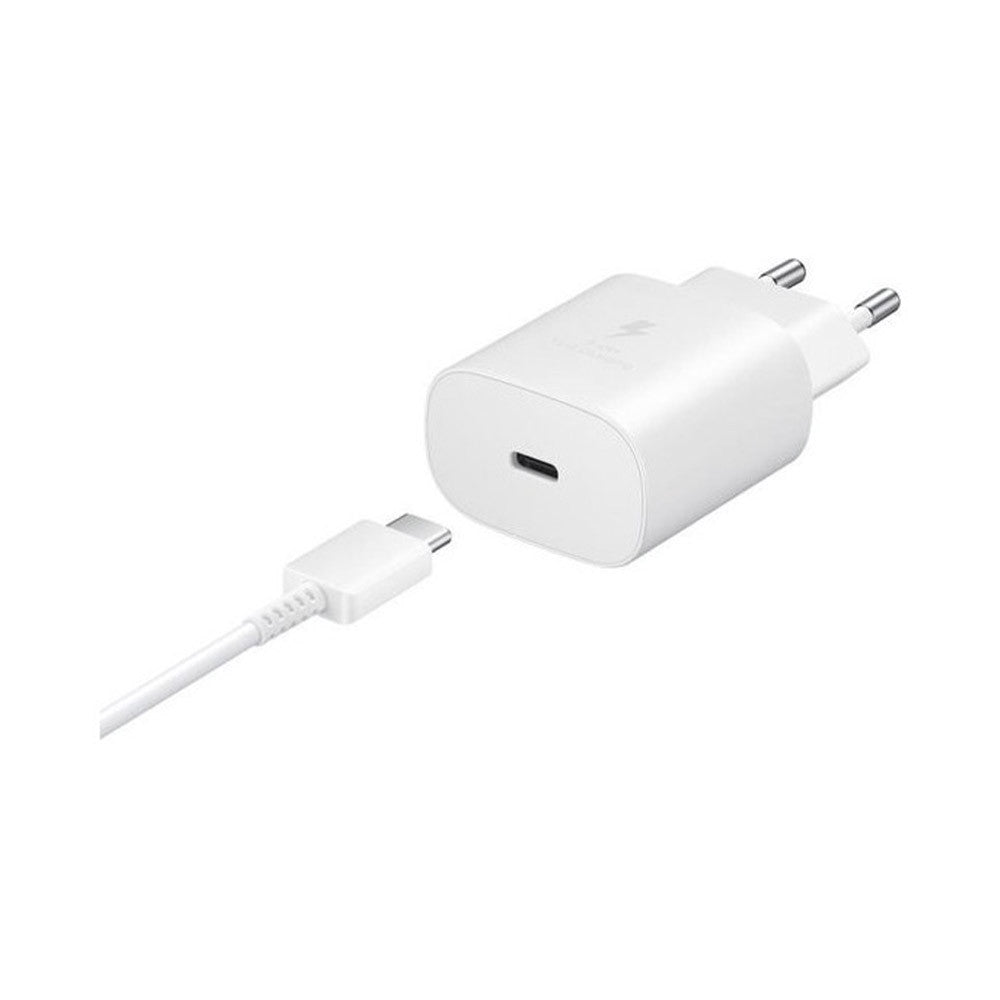 Samsung EP-TA800XBEGWW - Netlader - USB Type-C Fast Charge-adapter 25W & USB Type-C-kabel - Wit (originele verpakking