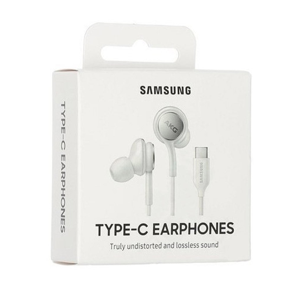 Samsung EO-IC100BWE – AKG In-Ear-Kopfhörer – Type-C-Anschluss, Weiß, Fernbedienung (Originalverpackung)