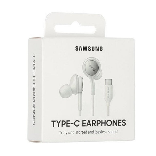 Samsung EO-IC100BWE – AKG In-Ear-Kopfhörer – Type-C-Anschluss, Weiß, Fernbedienung (Originalverpackung)