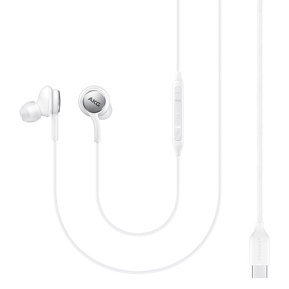 Samsung EO-IC100BWE – AKG In-Ear-Kopfhörer – Type-C-Anschluss, Weiß, Fernbedienung (Originalverpackung)
