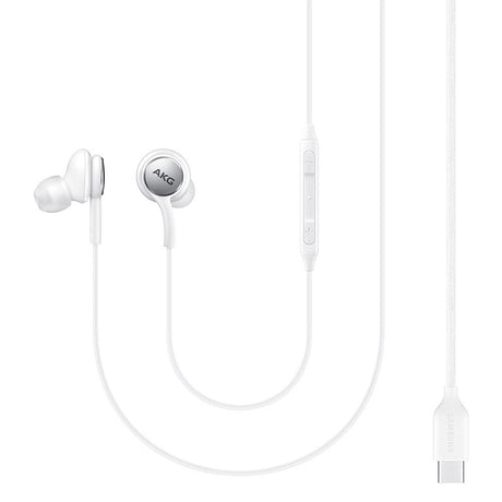 Samsung EO-IC100BWE - Auriculares intraaurales AKG - Conector tipo C, blanco, mando a distancia (embalaje original)