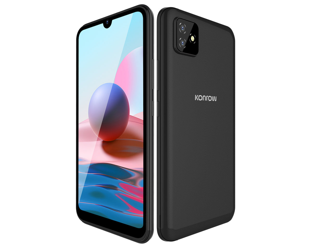 Konrow Sky 63 (Dual SIM - 4G - Schermo 6.26'' - 32 GB, 3 GB RAM) Nero