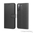Kunstleren flipcase voor Samsung Galaxy S22 - Zwart (Bulk)