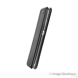Faux Leather Flip Case for iPhone 13 - Black (Bulk)