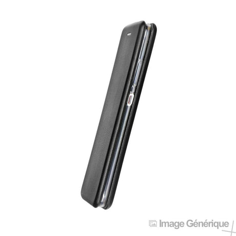 Faux Leather Flip Case for iPhone 13 Pro - Black (Bulk)