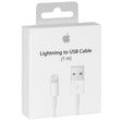 Apple MD818 Câble Lightning Original  - 1m - Blanc (Blister)