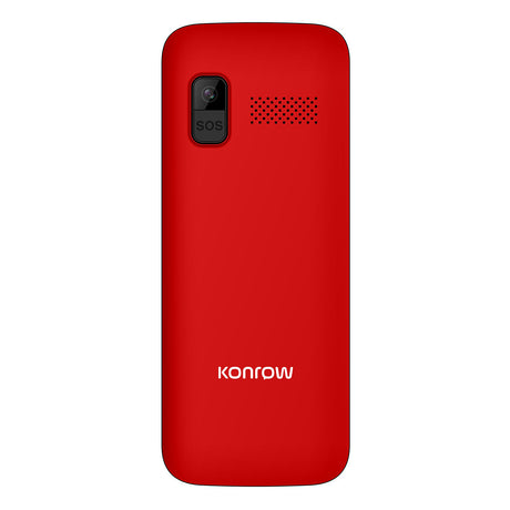 Konrow Senior 280 (2,8''-Display – Dual-SIM – mit Ladestation) Rot