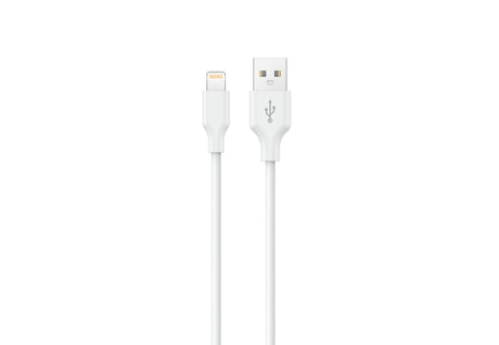 Konrow KCATLPW1 - USB-Lightning-auf-Typ-A-Kabel (1 m - 2.4A) - Weiß (Kompatibel, Blister)